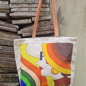 Hand Painted Canvas Shoulder Bags