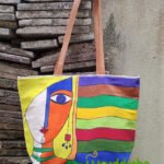 Hand Painted Canvas Shoulder Bags