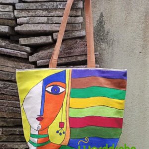 Hand Painted Canvas Shoulder Bags