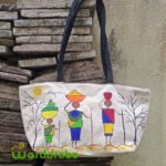 Hand Painted Canvas Shoulder Bags