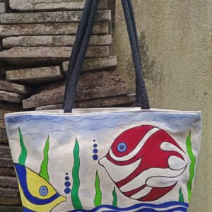 Hand Painted Canvas Shoulder Bags