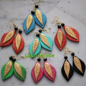 Handmade & Hand‑Painted Terracotta Jewellery Earrings.