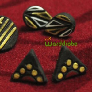 Handmade & Hand‑Painted Terracotta Jewellery Earrings.