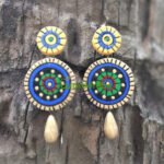 Handmade & Hand‑Painted Terracotta Jewellery Earrings.
