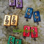 Handmade & Hand‑Painted Terracotta Jewellery Earrings.