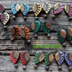 Handmade & Hand‑Painted Terracotta Jewellery Earrings.