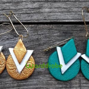 Handmade & Hand‑Painted Terracotta Jewellery Earrings.
