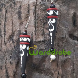 Handmade & Hand‑Painted Terracotta Jewellery Earrings.