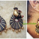 Handmade & Hand‑Painted Terracotta Jewellery Earrings.