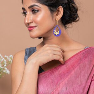 Handmade & Hand‑Painted Terracotta Jewellery Earrings.