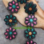 Handmade & Hand‑Painted Terracotta Jewellery Earrings.