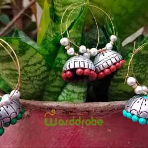 Handmade & Hand‑Painted Terracotta Jewellery Earrings.