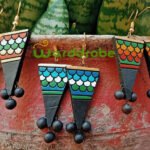 Handmade & Hand‑Painted Terracotta Jewellery Earrings.