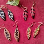 Handmade & Hand‑Painted Terracotta Jewellery Earrings.