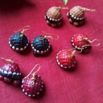 Handmade & Hand‑Painted Terracotta Jewellery Earrings.