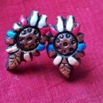 Handmade & Hand‑Painted Terracotta Jewellery Earrings.