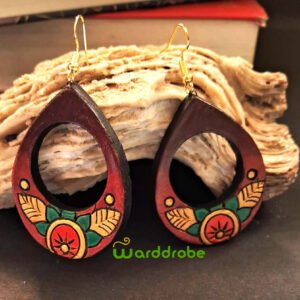 Handmade & Hand‑Painted Terracotta Jewellery Earrings.