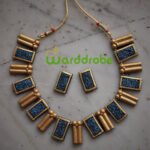 Handmade & Hand‑Painted Terracotta Jewellery Pendant Set.