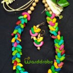 Handmade & Hand‑Painted Terracotta Jewellery Pendant Set.