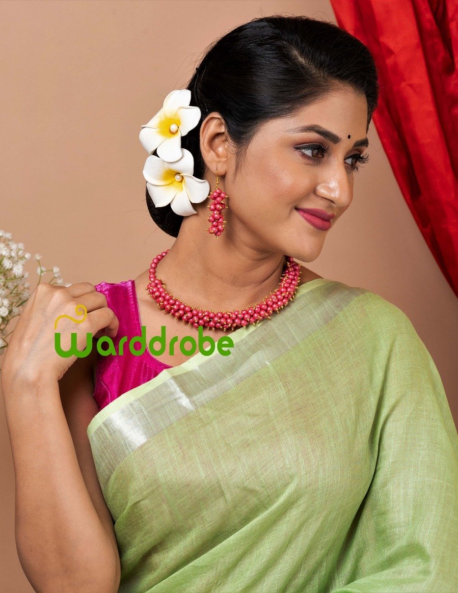 Handmade & Hand‑Painted Terracotta Jewellery Pendant Set. - Image 5