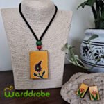 Handmade & Hand‑Painted Terracotta Jewellery Set